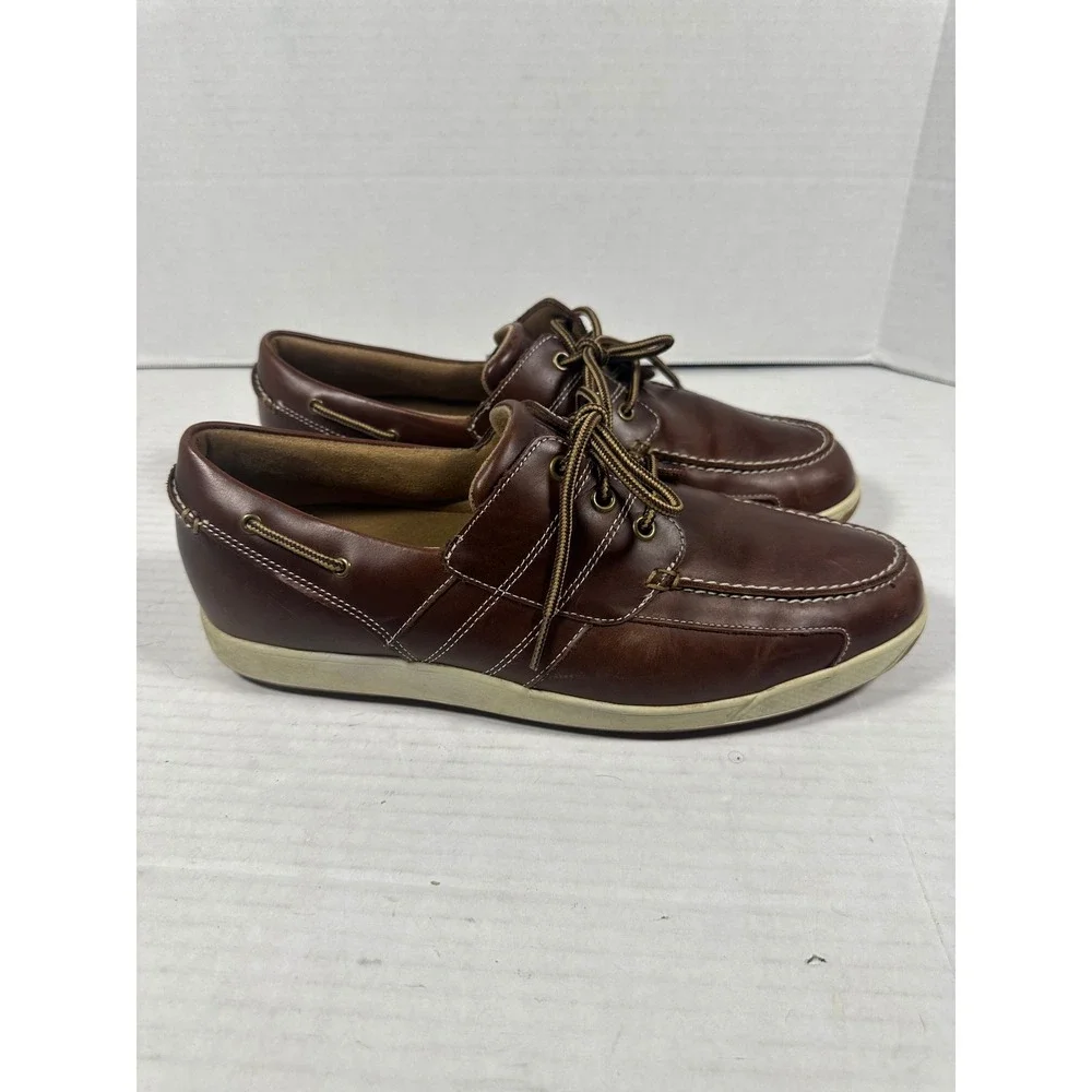 FootJoy Contour Casual Brown‎ Leather Spikeless Golf Shoes Mens 11.5 M 54332